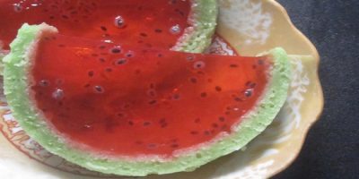 cara membuat jelly dari kulit semangka
