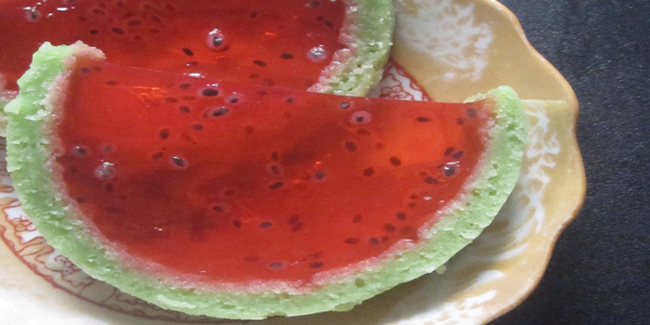 cara membuat jelly dari kulit semangka