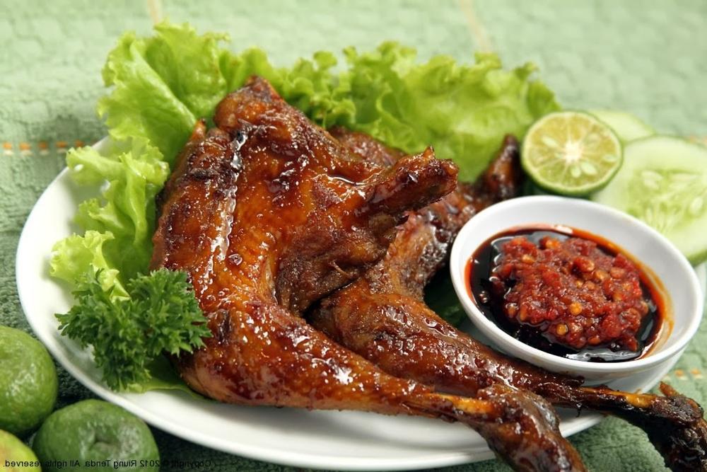resep ayam bakar bumbu rujak tanpa santan