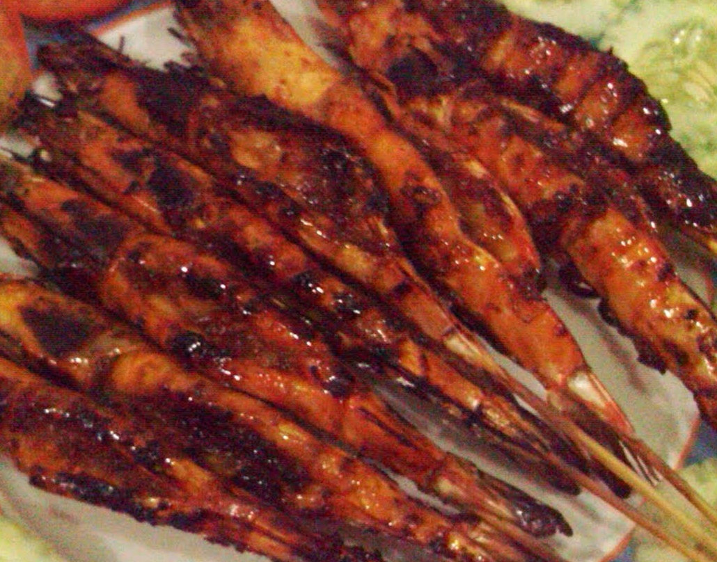 sate udang bumbu kecap