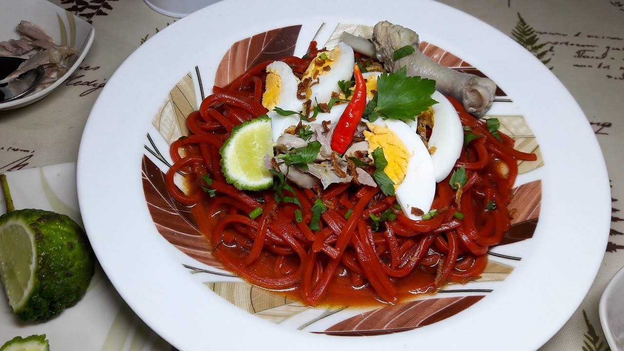 resep mie merah banjar