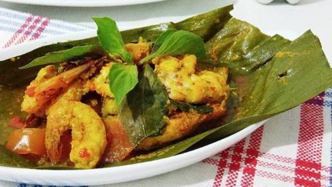 resep botok udang kemangi