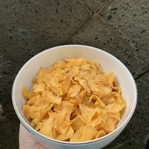 Cara Membuat Keripik Kentang Renyah tanpa kapur sirih