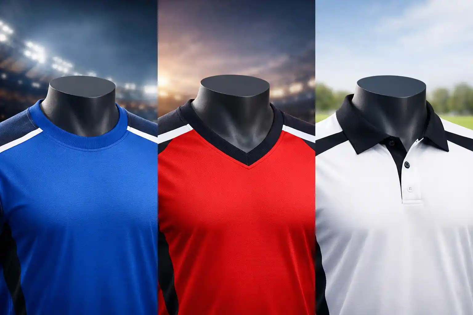 desain kerah jersey modern